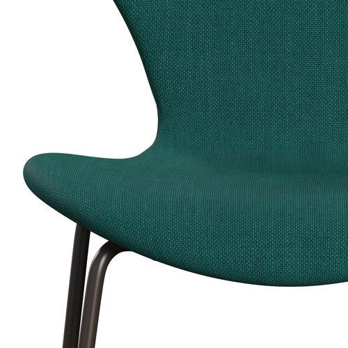 Fritz Hansen 3107 Stol Fuldpolstret, Brown Bronze/Sunniva 2 Grøn