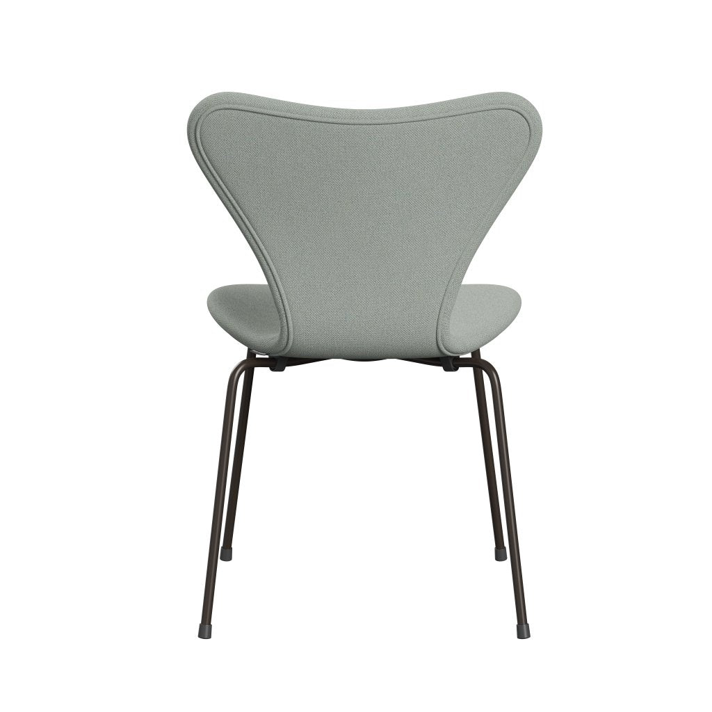 Fritz Hansen 3107 Stol Fuldpolstret, Brown Bronze/Sunniva 2 Mintgrøn