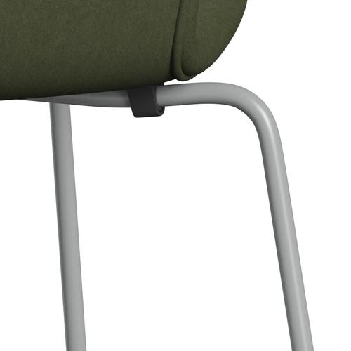 Fritz Hansen 3107 Stol Fuldpolstret, Nine Grey/Comfort Grøn/Grå