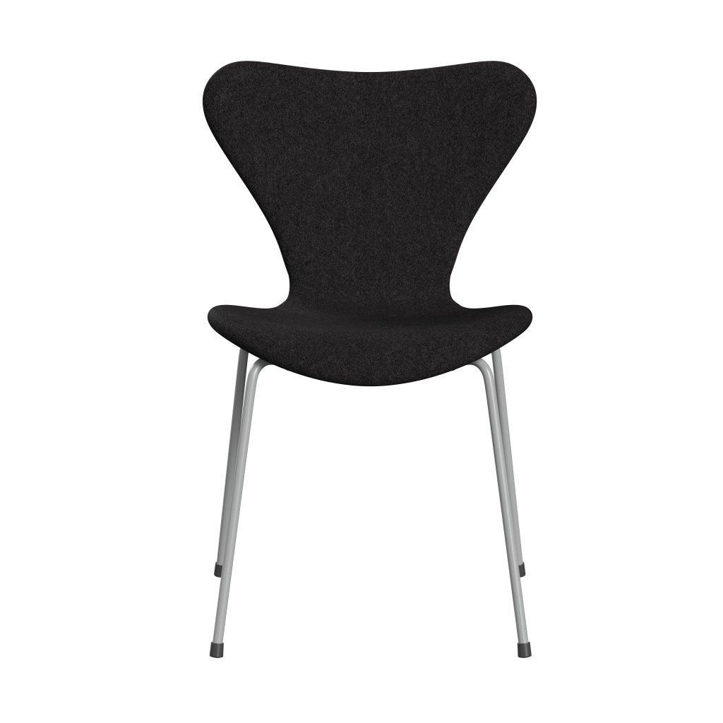 Fritz Hansen 3107 Stol Fuldpolstret, Nine Grey/Divina Md Mørkegrå