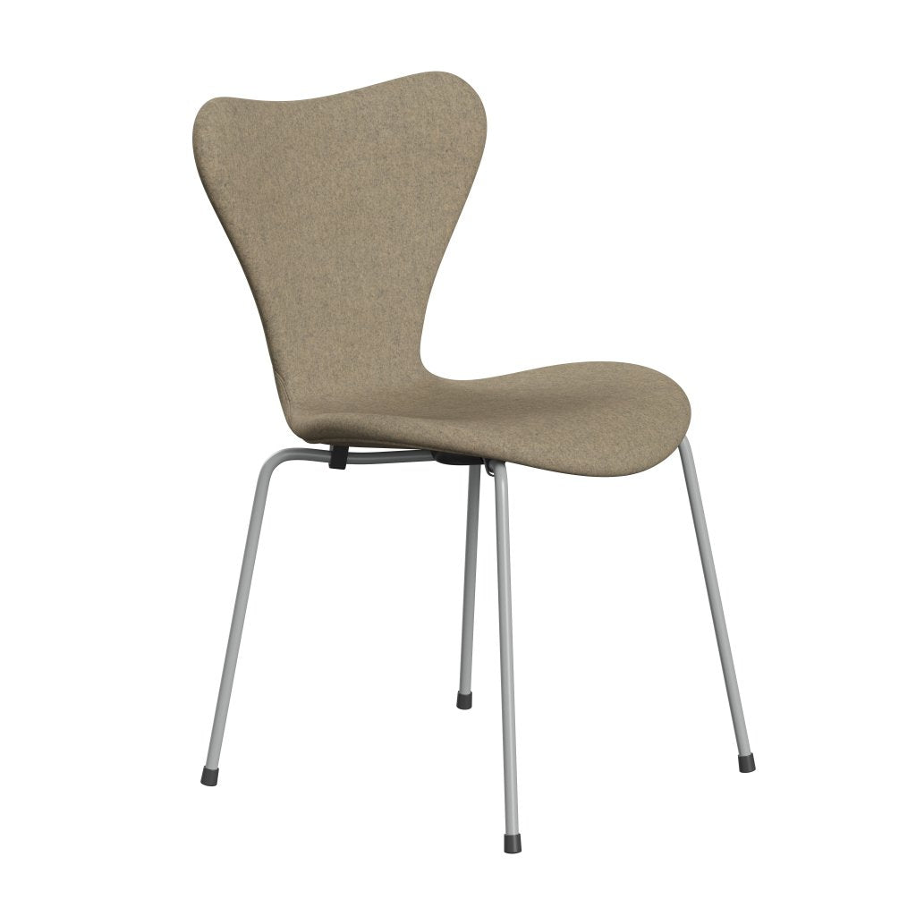 Fritz Hansen 3107 Stol Fuldpolstret, Nine Grey/Divina Melange Grey Sand