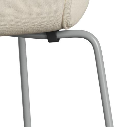 Fritz Hansen 3107 Stol Fuldpolstret, Nine Grey/Hallingdal Off White