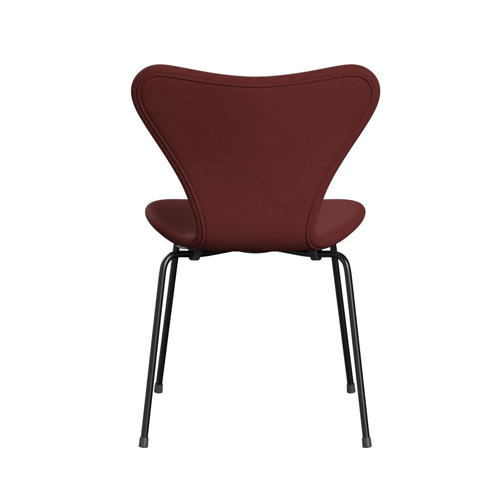 Fritz Hansen 3107 Stol Fuldpolstret, Sort/Fiord Brick/Brick