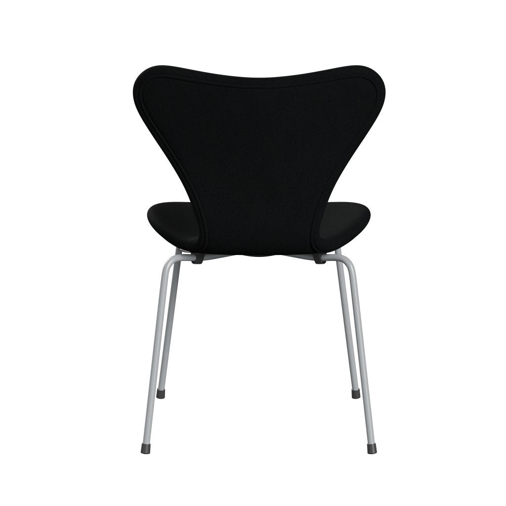 Fritz Hansen 3107 Stol Fuldpolstret, Silver Grey/Christianshavn Sort Uni