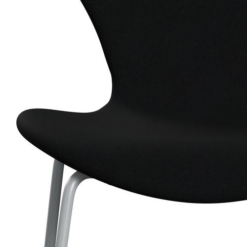 Fritz Hansen 3107 Stol Fuldpolstret, Silver Grey/Christianshavn Sort Uni