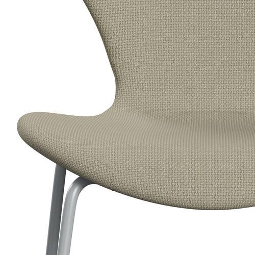 Fritz Hansen 3107 Stol Fuldpolstret, Silver Grey/Diablo Sand