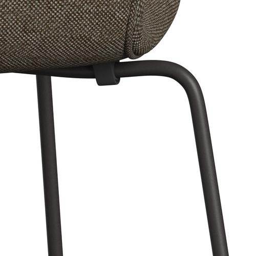 Fritz Hansen 3107 Stol Fuldpolstret, Warm Graphite/Hallingdal Brun/Grå