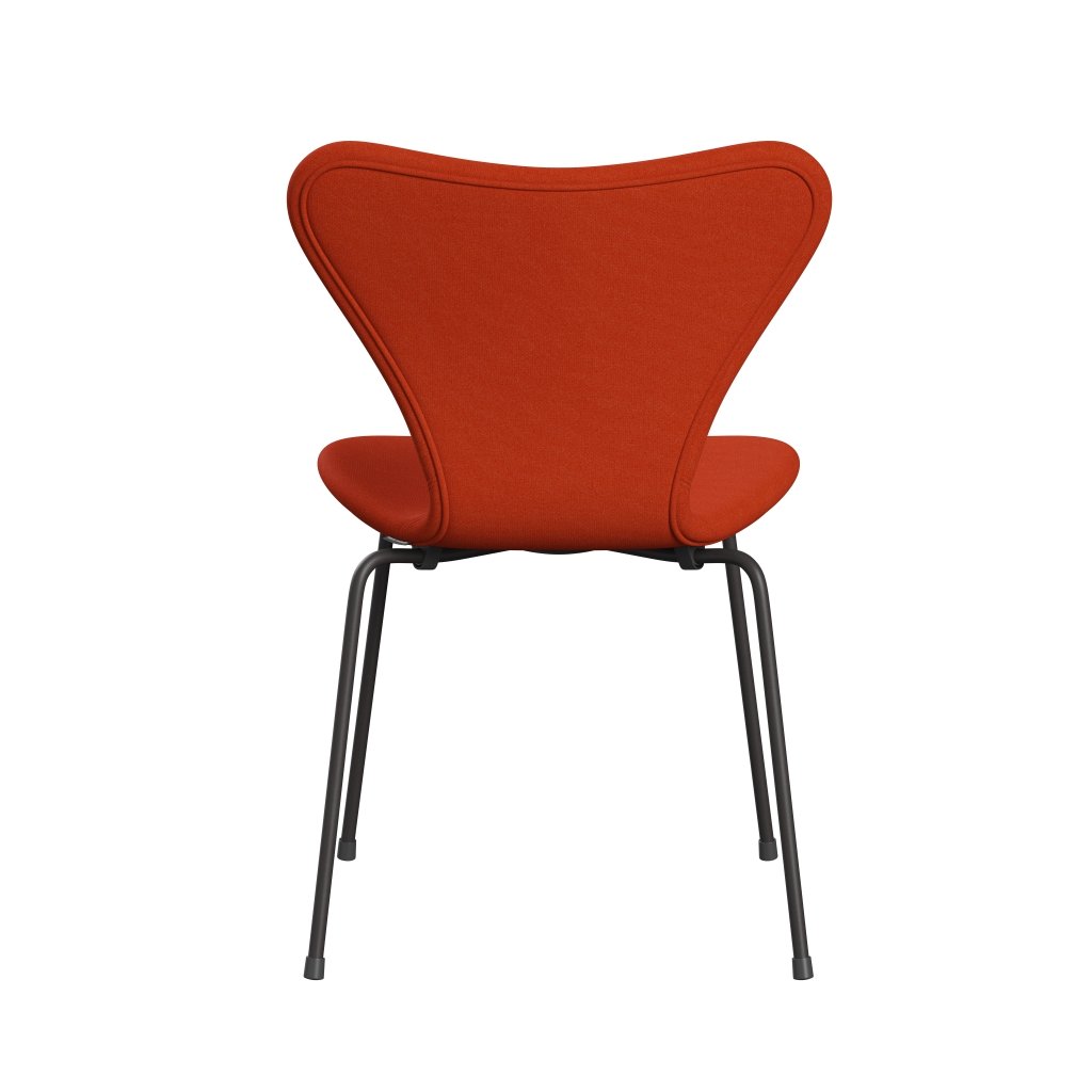 Fritz Hansen 3107 Stol Fuldpolstret, Warm Graphite/Tonus Orange (Ton554)