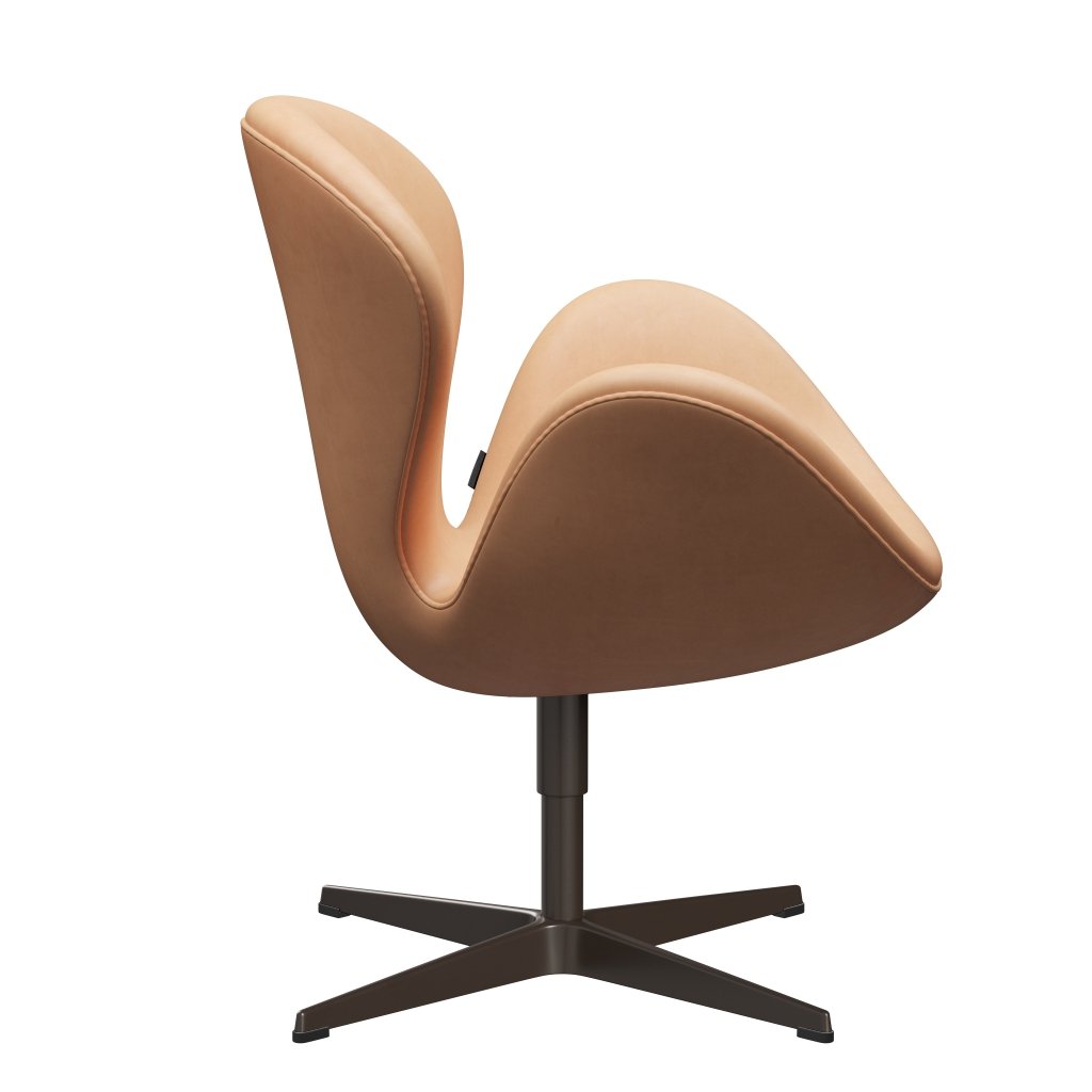 Fritz Hansen Svanenstol, Brown Bronze/Natur Natur