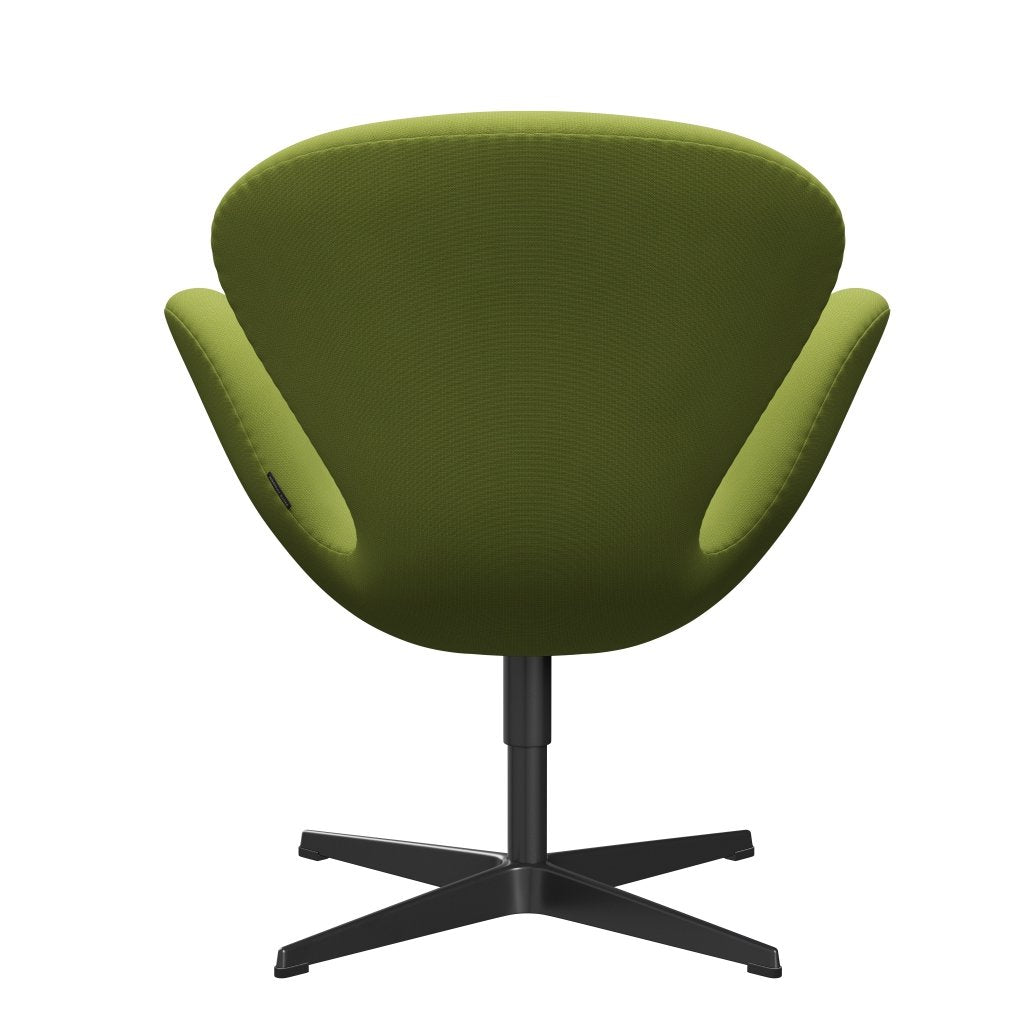 Fritz Hansen Svanenstol, Sortlakeret/Fame Light Grass Green