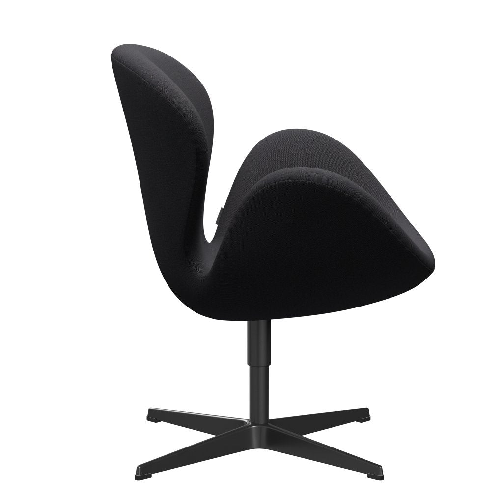 Fritz Hansen Svanenstol, Sortlakeret/Rime Brown/Dark Blue