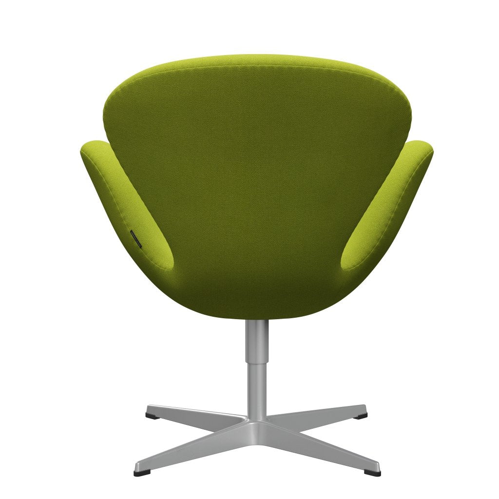 Fritz Hansen Svanenstol, Silver Grey/Hallingdal Lime