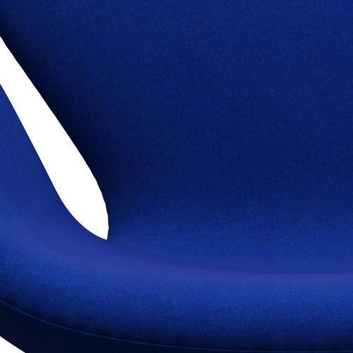 Fritz Hansen Svanenstol, Warm Graphite/Divina Melange Electric Blue