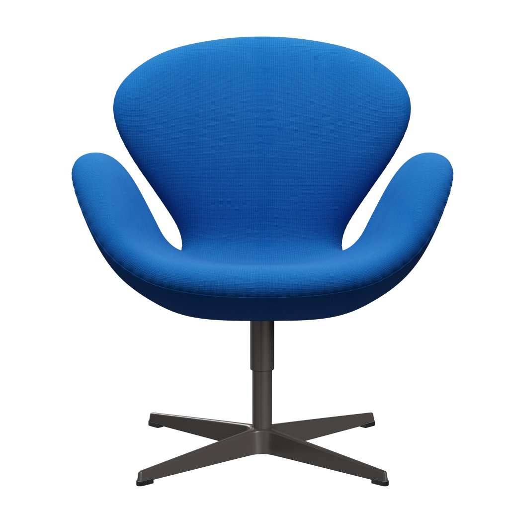 Fritz Hansen Svanenstol, Warm Graphite/Fame Ocean Blue