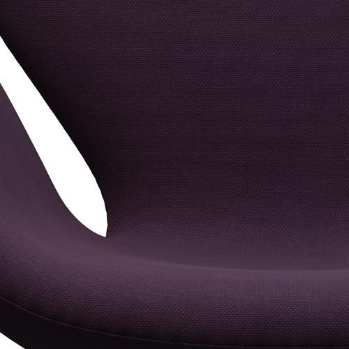 Fritz Hansen Svanenstol, Warm Graphite/Steelcut Medium Purple