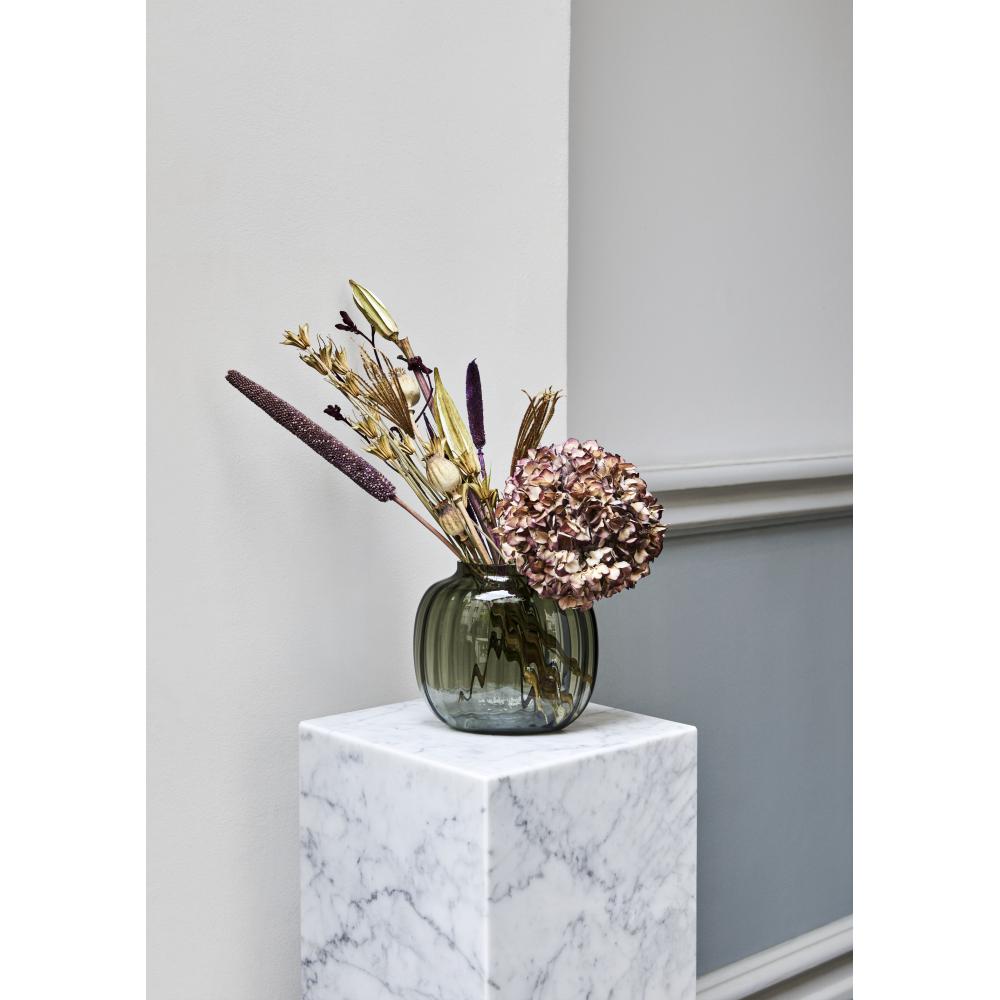 Holmegaard Primula Oval Vase Smoke, H17,5cm