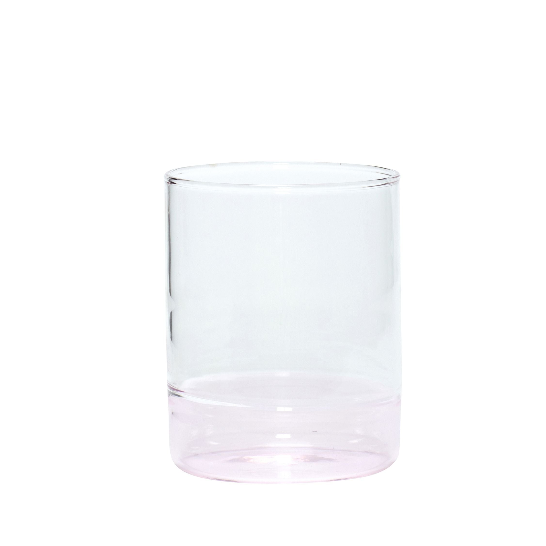 Hübsch Kiosk Vandglas Glas Klar/Lyserød