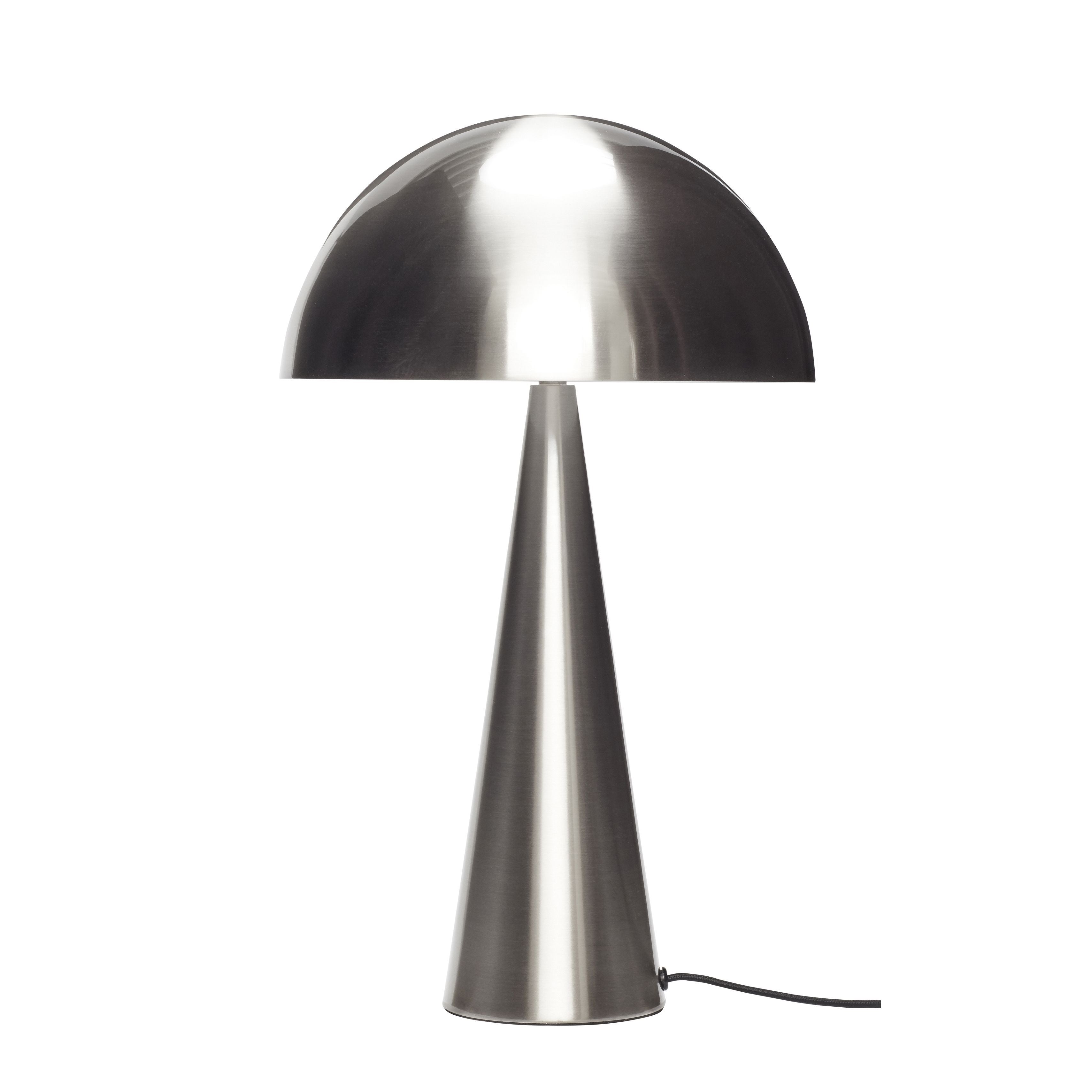 Hübsch Mush Bordlampe Metal Nikkel, 30x51 Cm