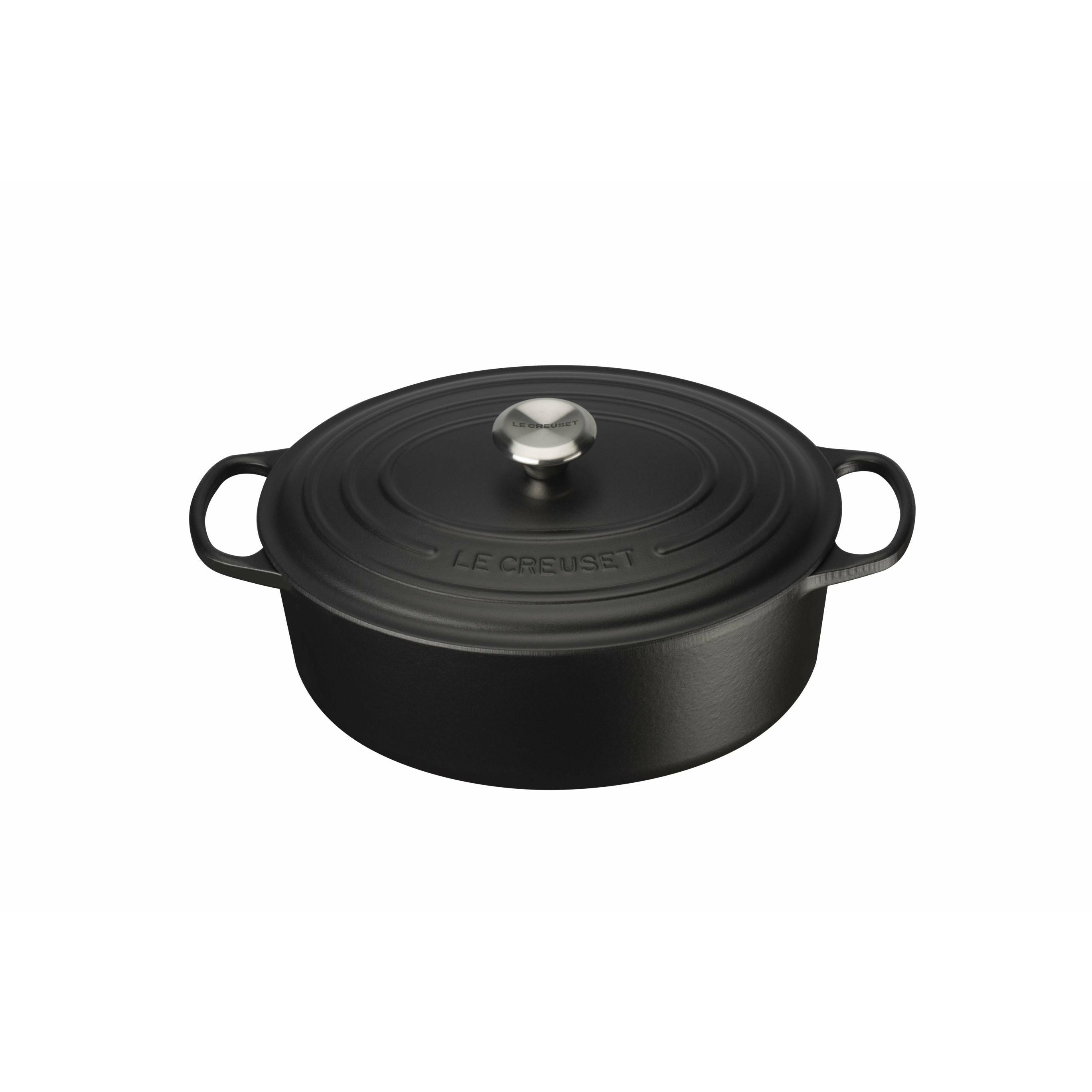 Le Creuset Signature Oval Gryde 31 Cm, Sort