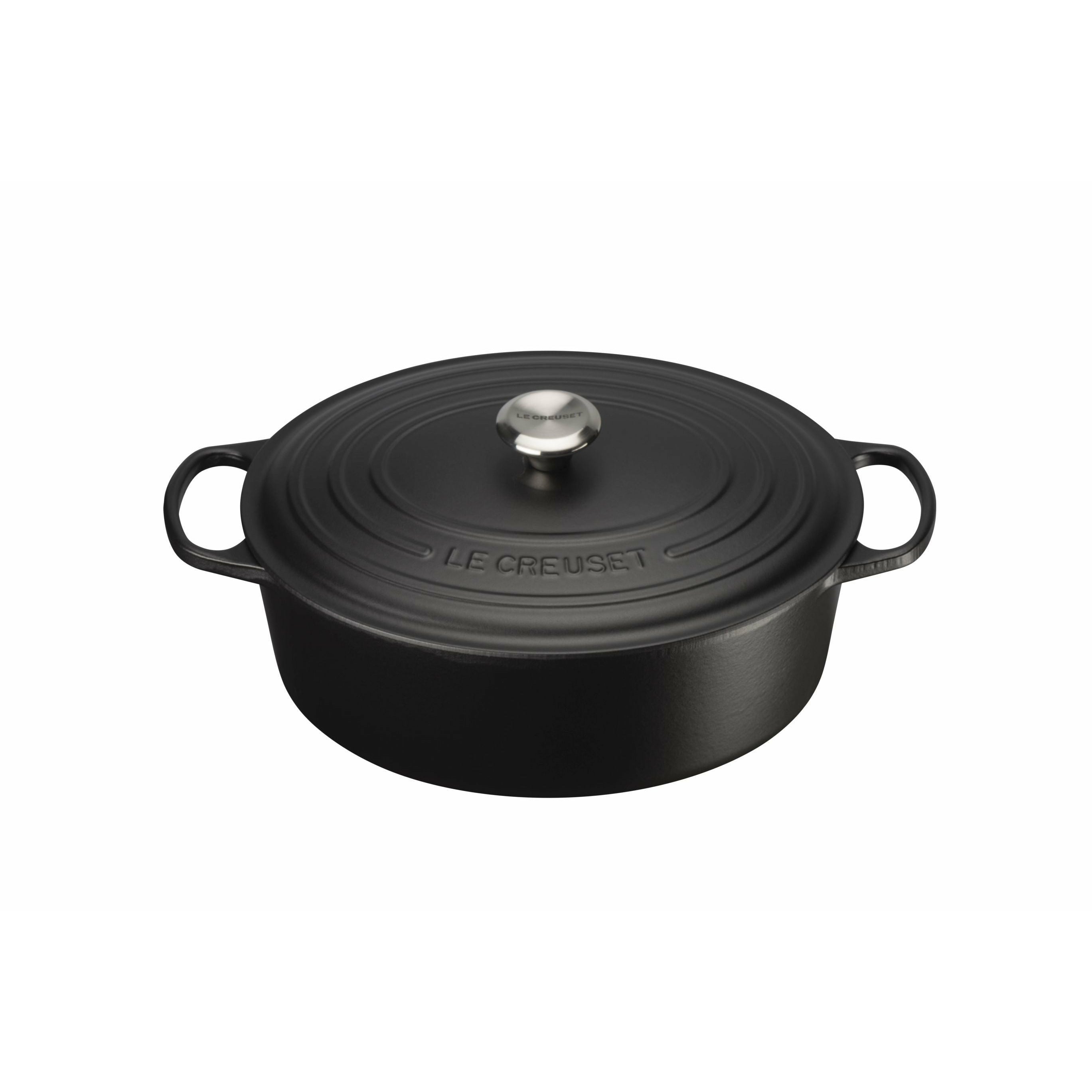 Le Creuset Signature Oval Gryde 33 Cm, Sort