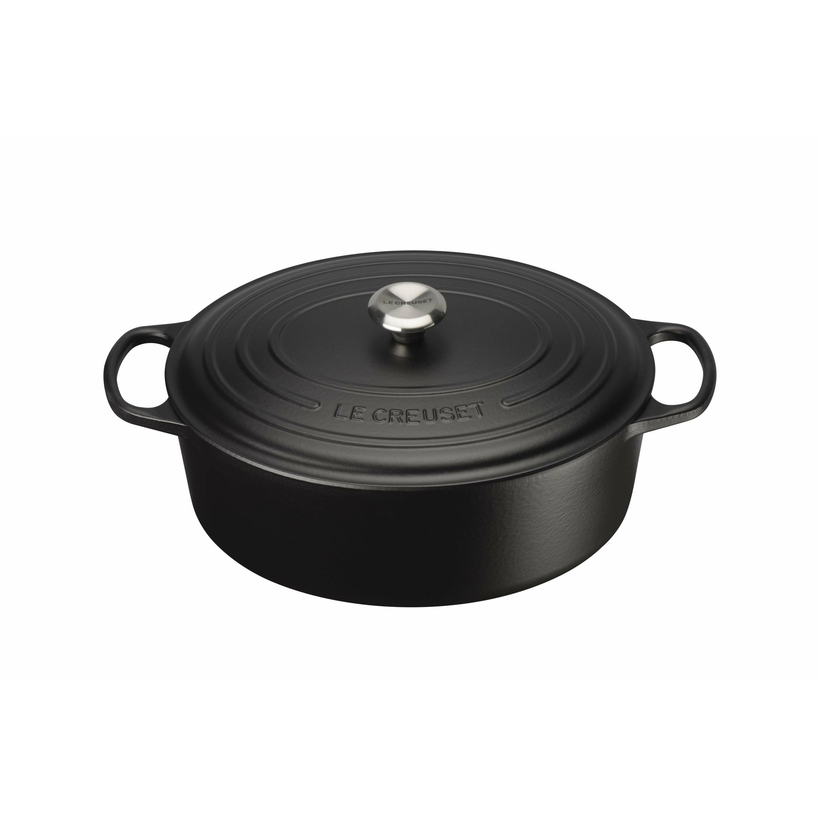 Le Creuset Signature Oval Gryde 35 Cm, Sort