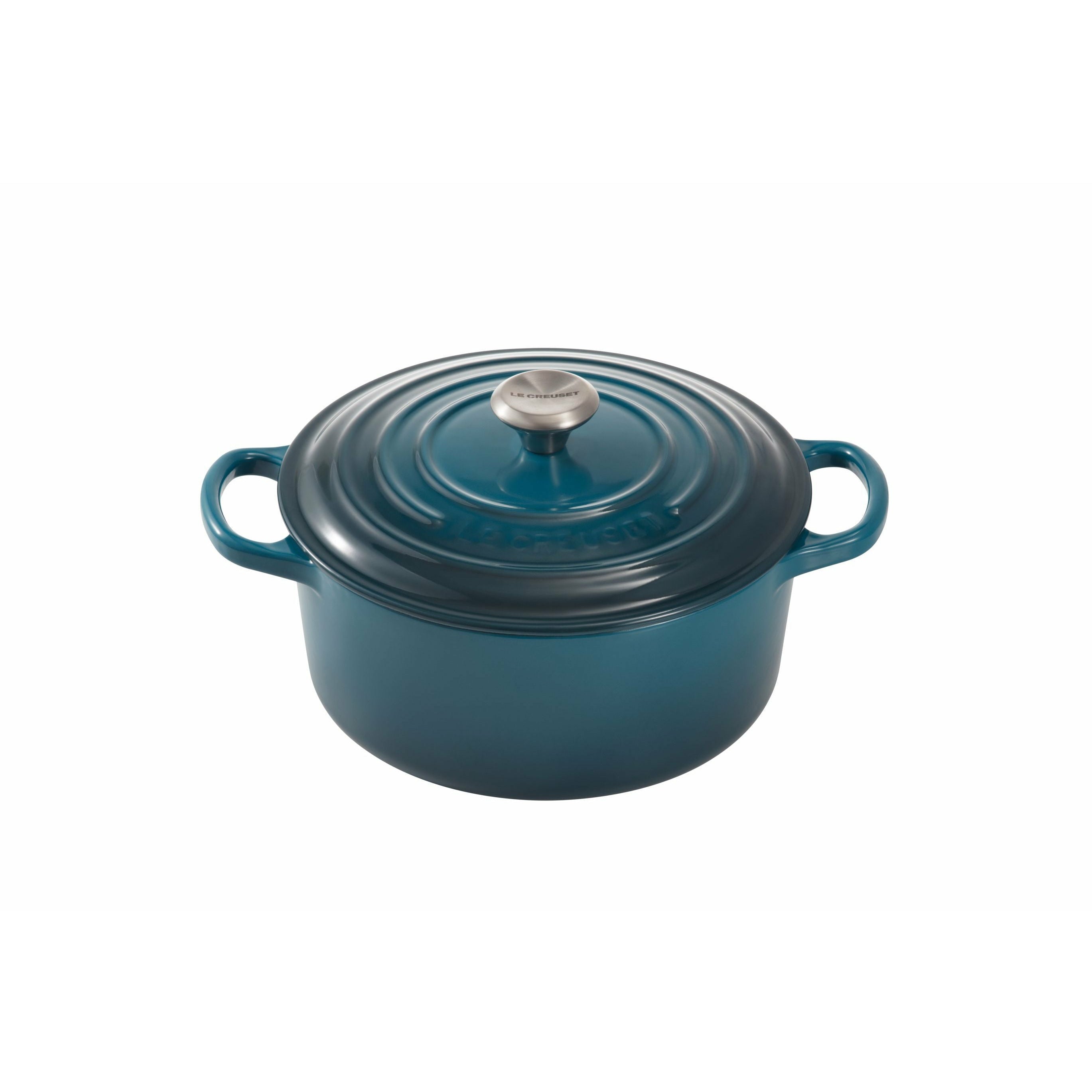 Le Creuset Signature Rund Gryde 20 Cm, Deep Teal