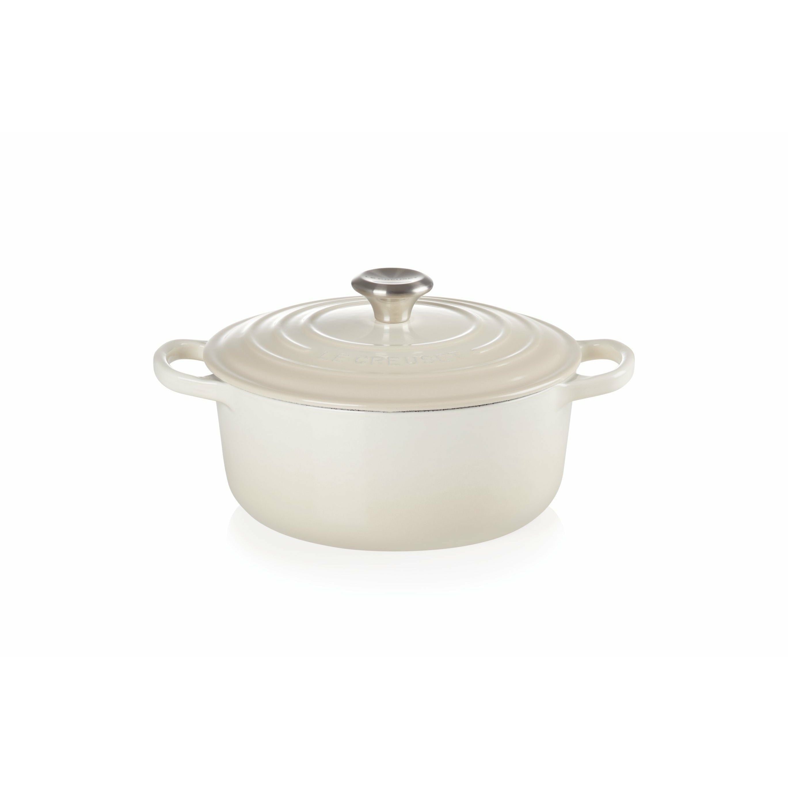 Le Creuset Signature Rund Gryde 20 Cm, Meringue