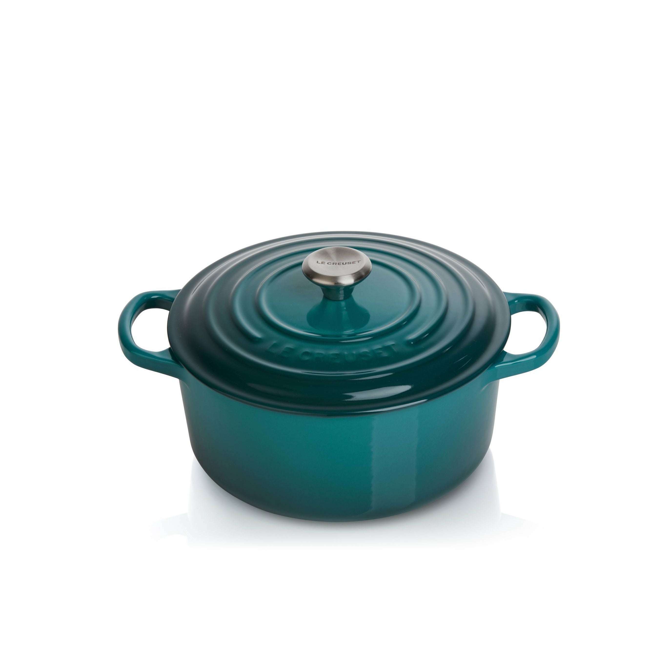 Le Creuset Signature Rund Gryde 24 Cm, Deep Teal