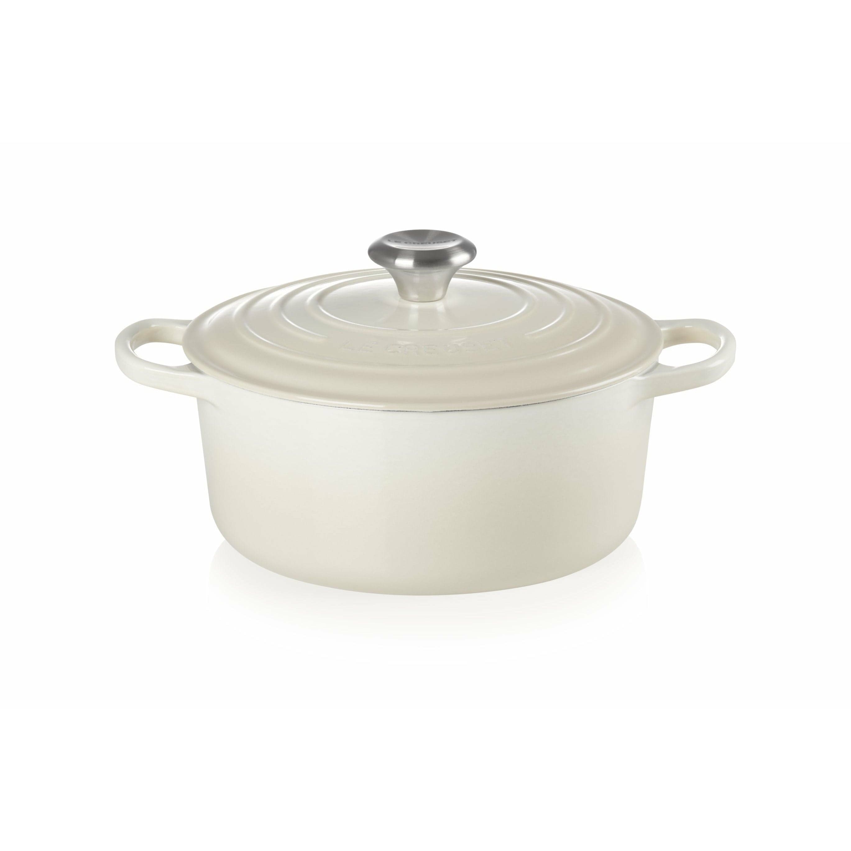 Le Creuset Signature Rund Gryde 24 Cm, Meringue