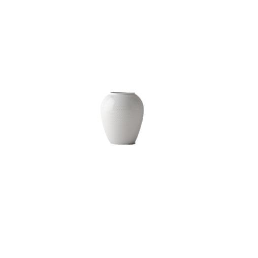 Lyngby Porcelæn Rhombe Vase Hvid, 16.5 cm