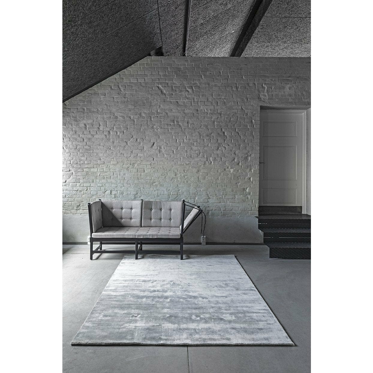 Massimo Earth Bamboo Gulvtæppe Concrete Grey, 170x240 cm