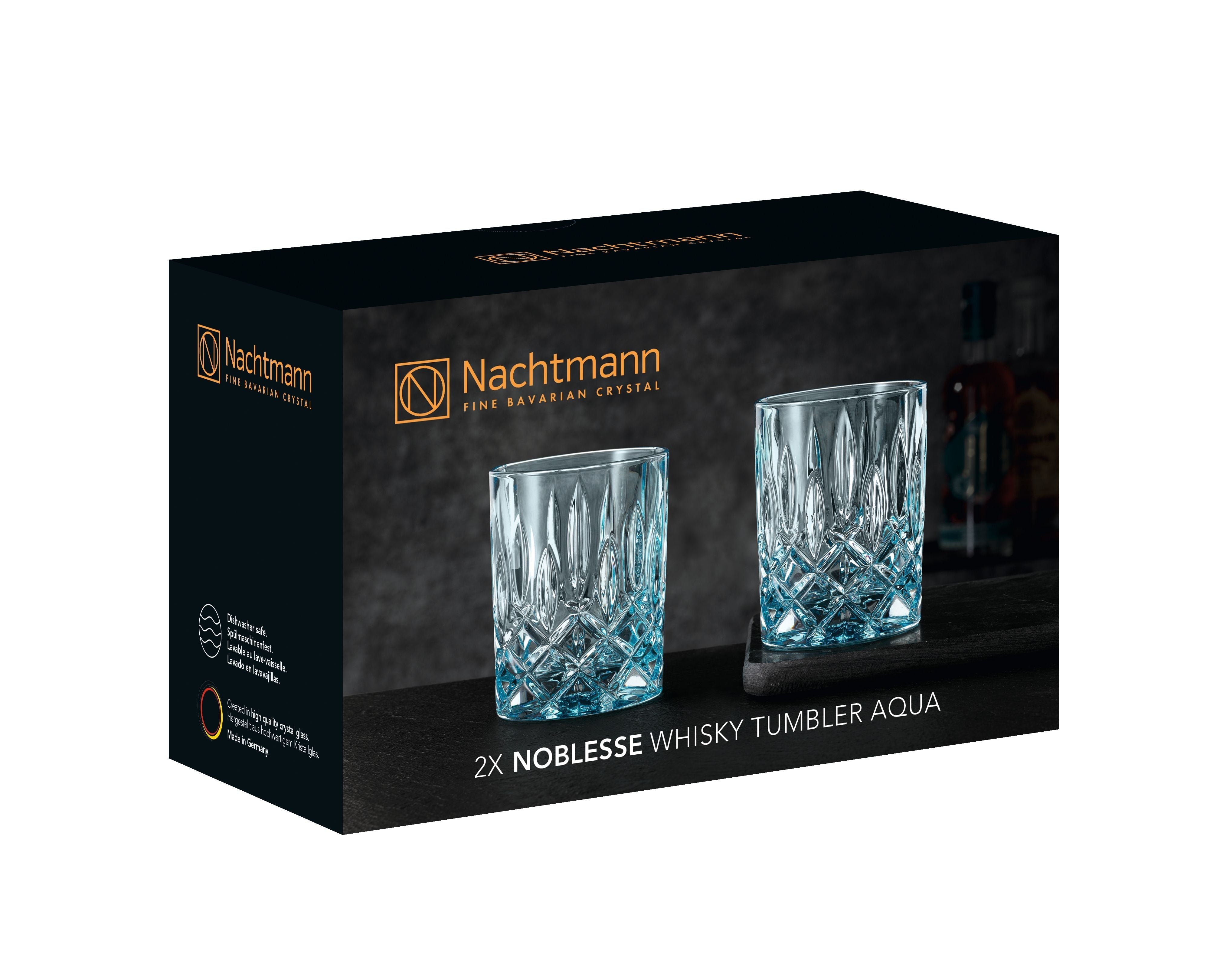 Nachtmann Noblesse Whiskyglas Aqua 295 ml, 2 Stk.