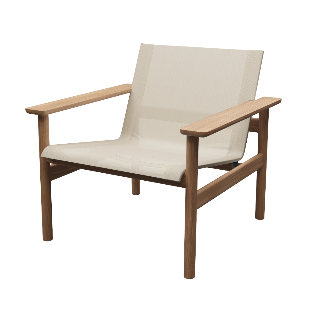 Fritz Hansen Pelagus Outdoor Lounge Chair Tiikki/Hiekka 