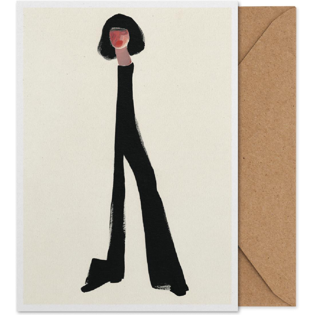 Paper Collective Black Pants Art Card