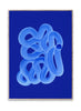 Paper Collective Blue Brush Plakat, 30x40 Cm