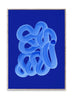 Paper Collective Blue Brush Plakat, 50x70 Cm
