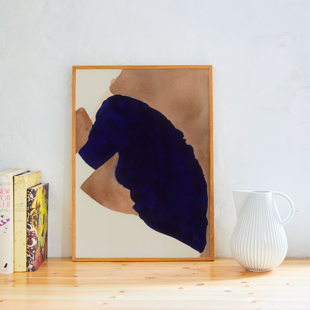 Paper Collective Blue Knit Plakat, 50x70 cm