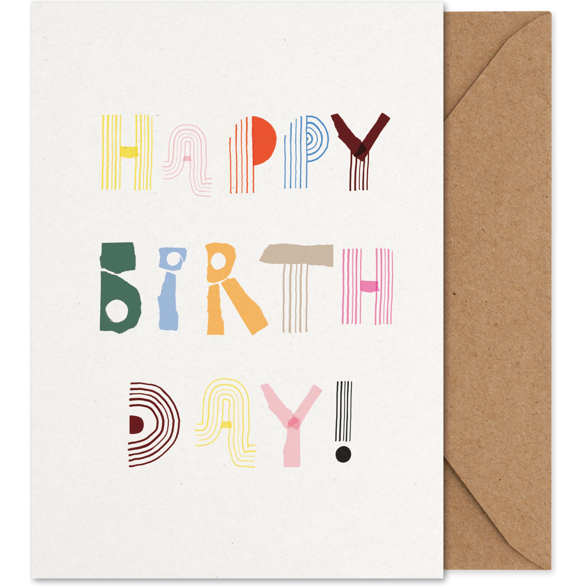 Paper Collective Happy Birthday Art Card