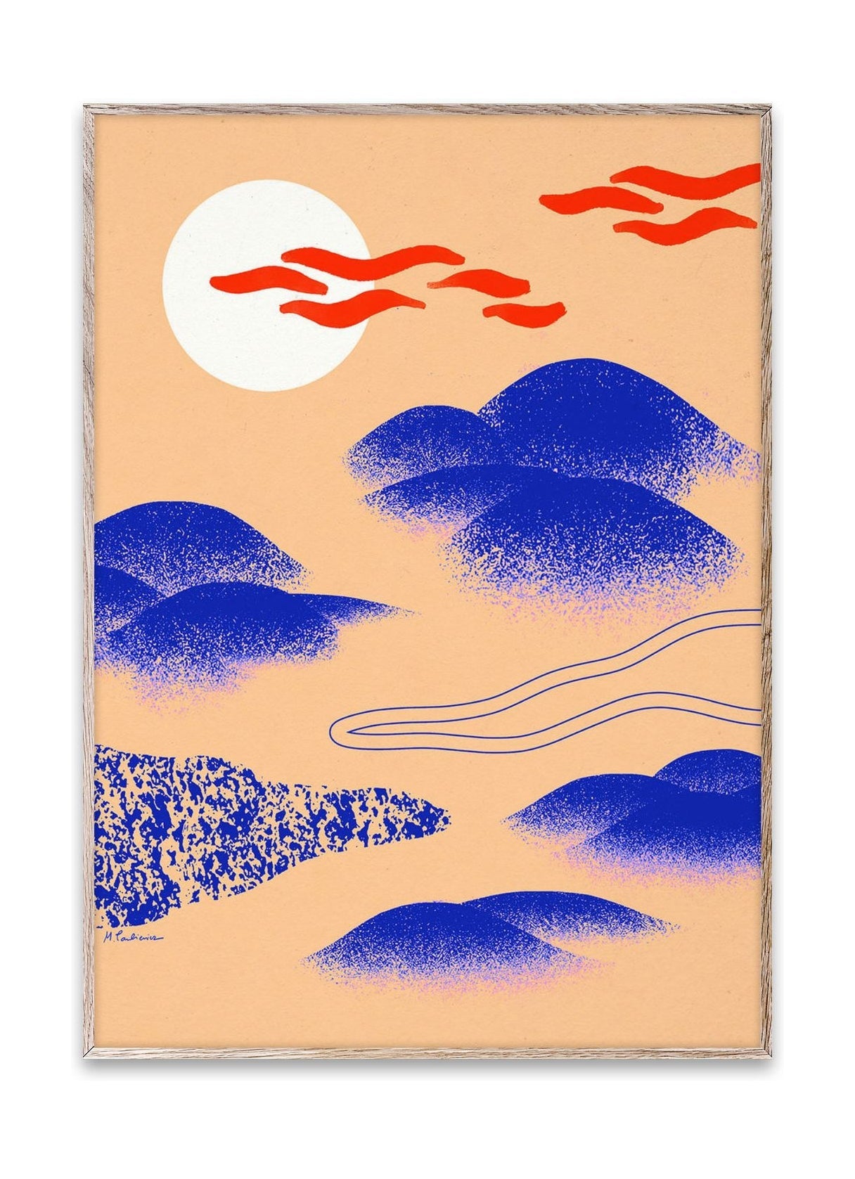 Paper Collective Japanese Hills Plakat, 30x40 cm