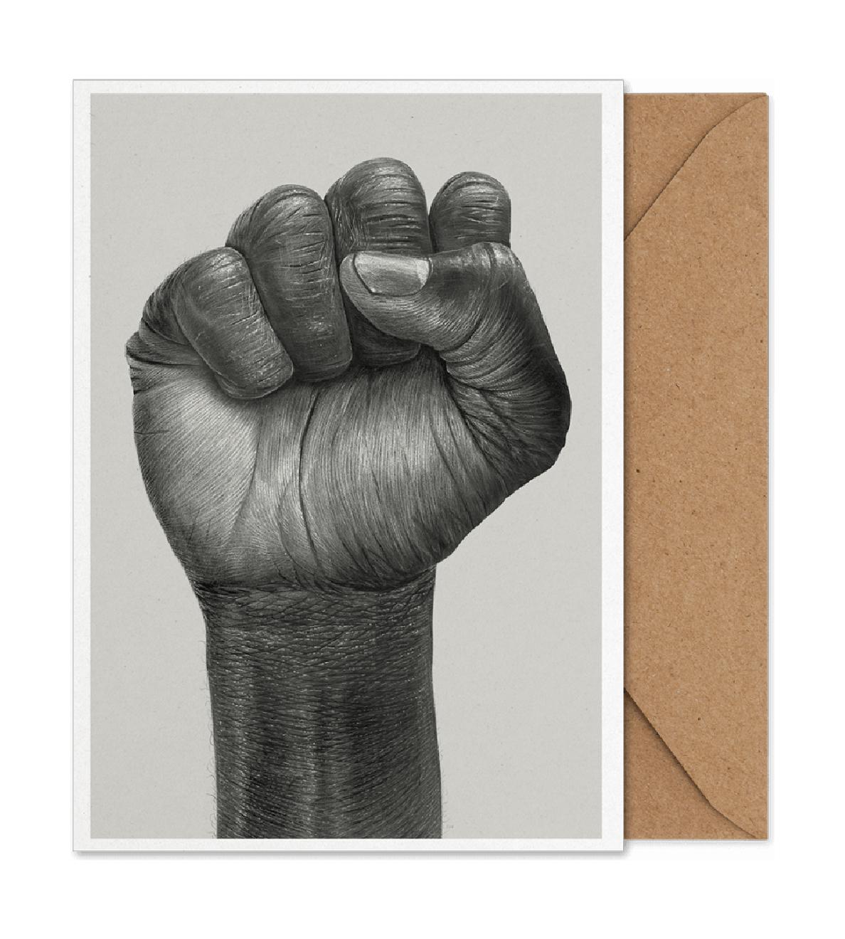 Paper Collective Raised Fist Art Card