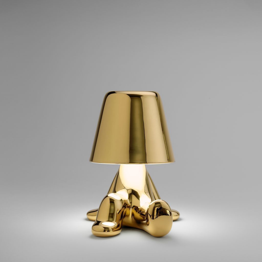 Qeeboo Golden Brothers Bordlampe by Stefano Giovannoni, Bob