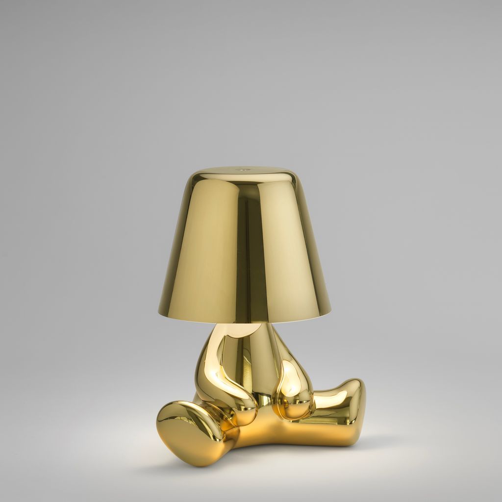 Qeeboo Golden Brothers Bordlampe by Stefano Giovannoni, Joe