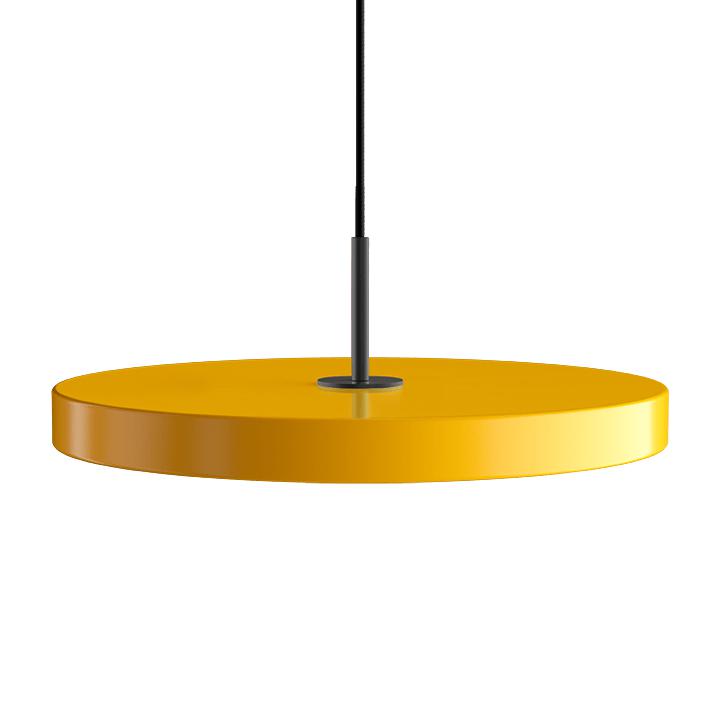 Umage Asteria LED Pendel, Sort Metal/Saffron Yellow