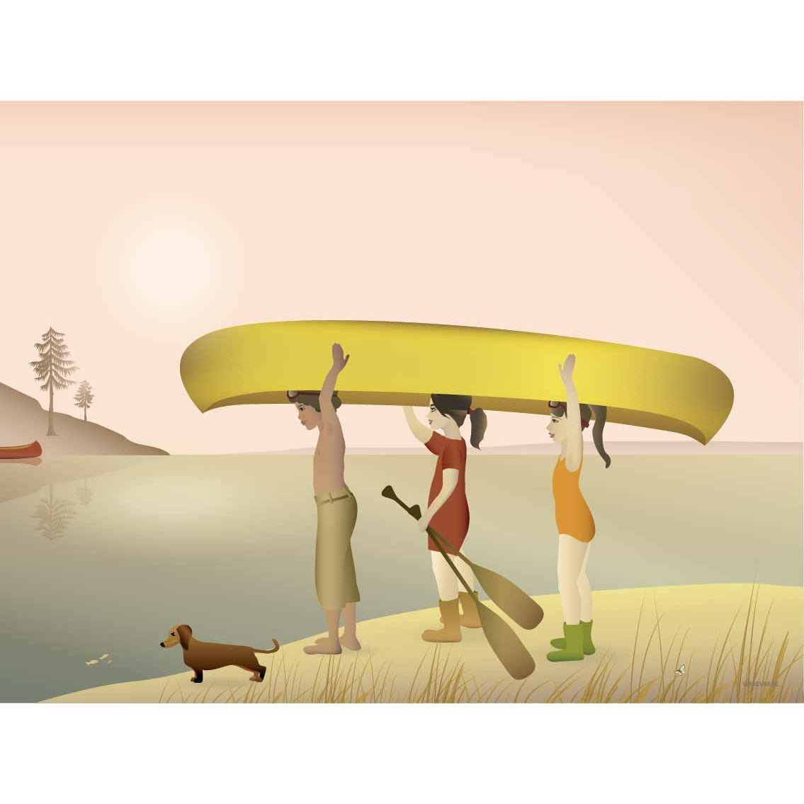 Vissevasse Canoe Plakat, 50X70 Cm