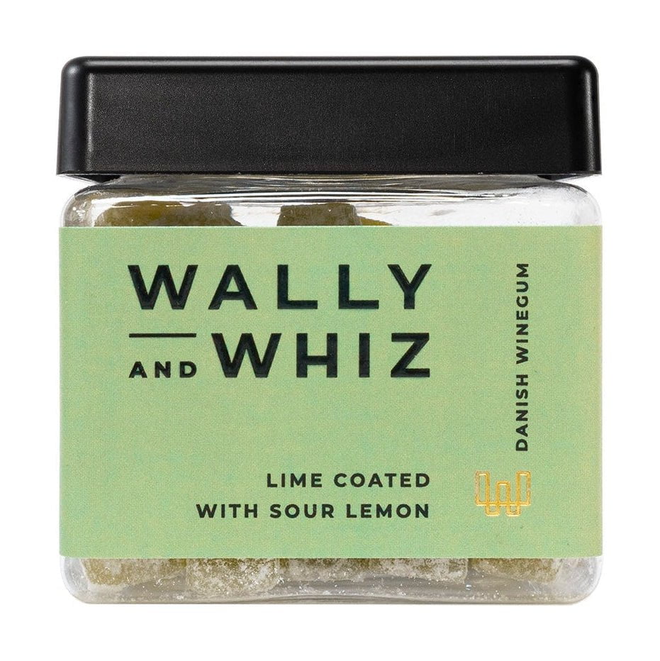 Wally and Whiz Vingummi Cube Lime Med Sur Citron, 140g