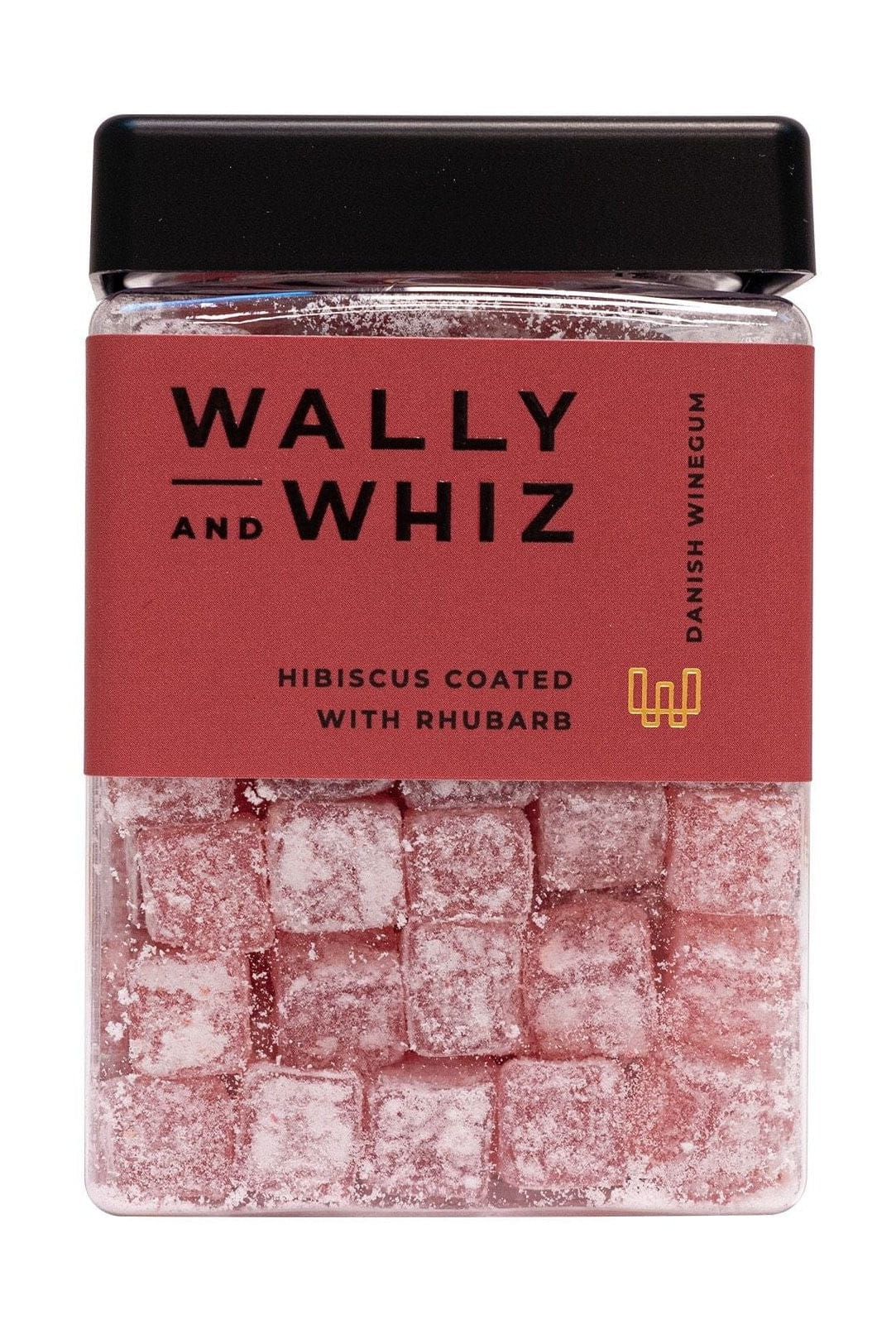 Wally and Whiz LOVE Vingummi Cube Hibiscus med Rabarber, 240g