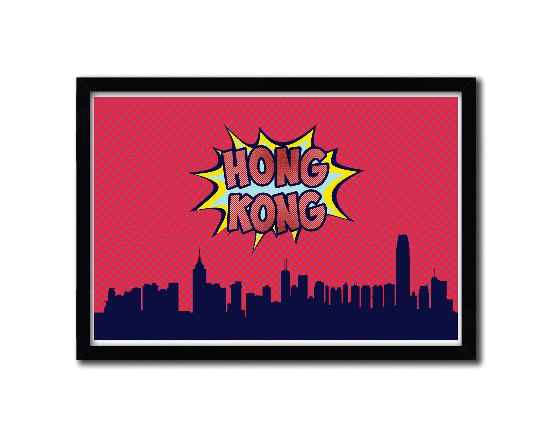 Affiche Honk Kong par OCTAVIAN MIELU