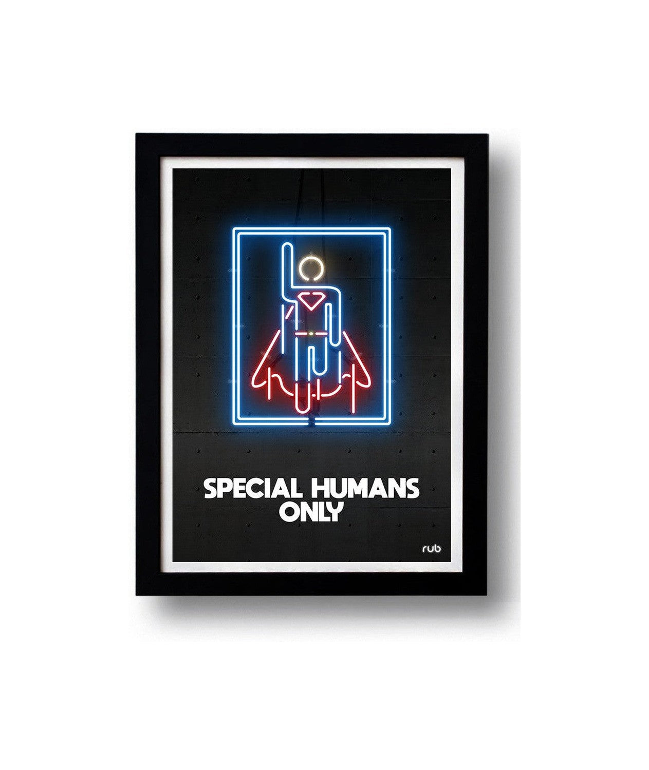 Affiche SPECIAL HUMANS ONLY II  by RUB