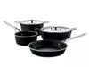 Alessi 6 stykker Pots & Pander Set, sort