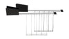 Alessi Plissé Set Of Two Toaster Racks, Black